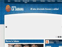 Tablet Screenshot of huevoslasabana.com